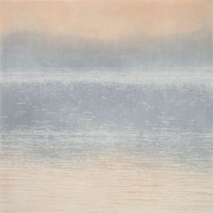 Mila Libman, Mirror, 2016, dry pigments on paper, 72" x 72"