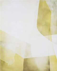 Eric Blum, Untitled Nº756, ink, silk, and beeswax on panel, 30" x 24"