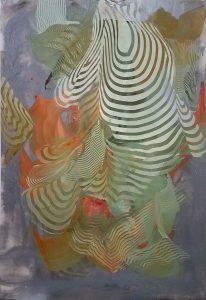 Lorene Anderson, Swell, 2016, acrylic on canvas, 69" x 47"